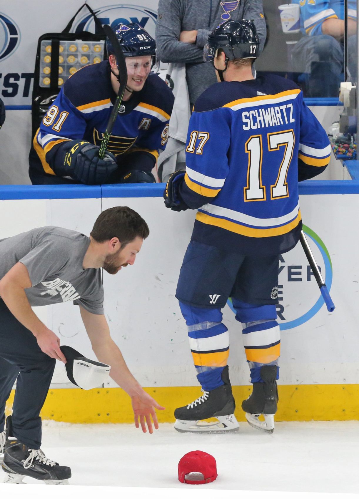 The Blues take on the Oilers at the Enterprise Center